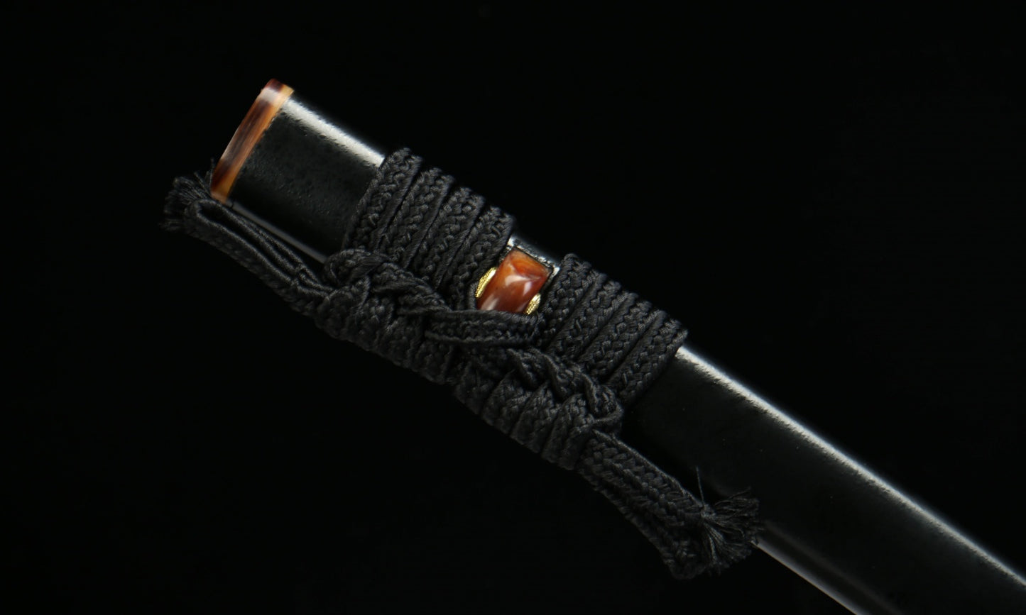 Hand-Forged "Luminous Star" Katana - 28.3" Laminated Steel Blade | Iron Mounts & Cedar Saya | No.2810Hand-forged katana