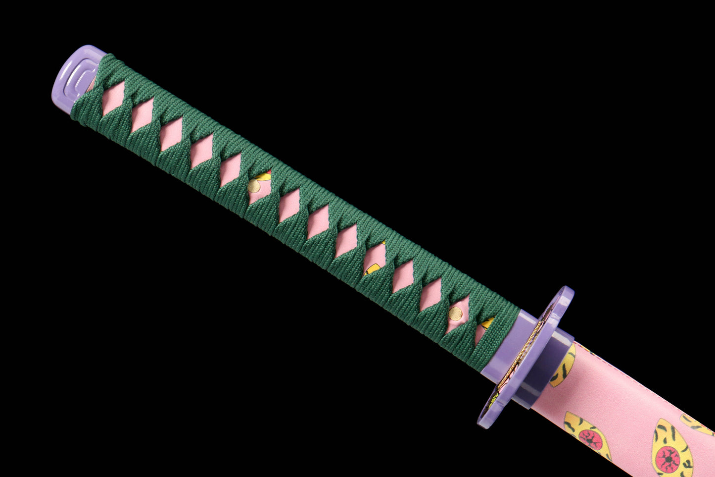 Japanese Anime real Katana 1045 Steel Blade Alloy Fittings Pink Scabbard Display Cosplay Collection