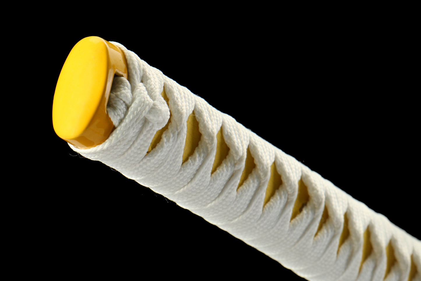 Anime Demon Slayer Real Katana – 1045 Steel Blade, White Scabbard, Elegant Alloy Fittings for Display & Collection