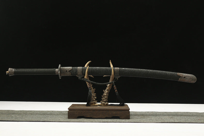 Hei Sha Dao, 108cm Total & 73cm Blade, Thickened & Wide 1045 Steel Construction, Special Forging Technique, Chinese Collection Saber,Hand-forged katana