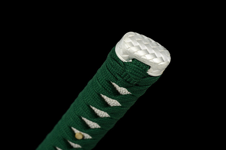 "Bamboo" Japanese Sword, High Performance Manganese Steel with Blood Groove & Mirror Finish (103cm Overall), Non-Sharpened Collectible Sword for Display & Gift, Includes Brocade Box