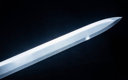 Tian Han Jian, 106cm & 1.25kg, High Manganese Steel Blade with Leather Wood Sheath, Classic Chinese Sword Design