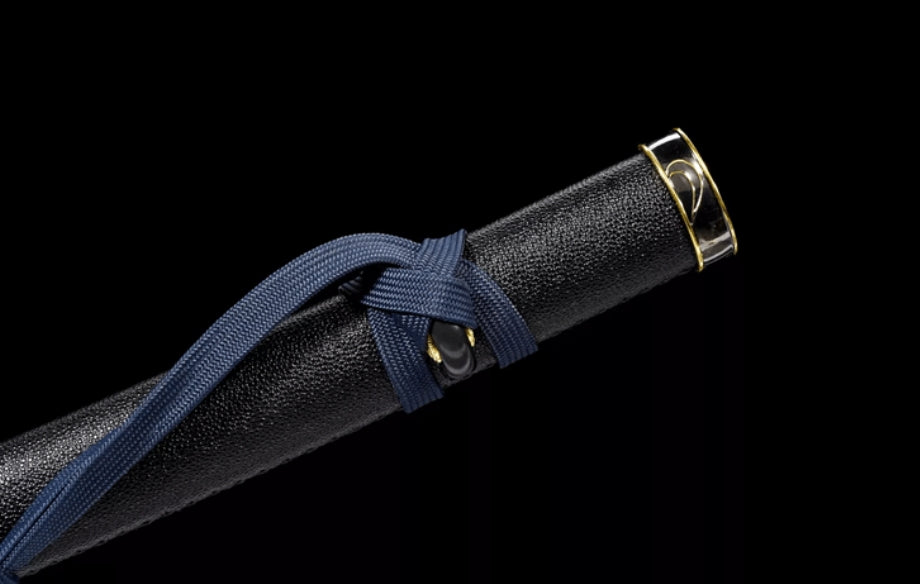 Devil May Cry Enma Anime Sword, 104cm Overall with 73cm High Manganese Steel Blade, Wood & Leather Sheath, Game Collectible