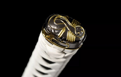 Devil May Cry Enma Anime Sword, 104cm Overall with 73cm High Manganese Steel Blade, Wood & Leather Sheath, Game Collectible