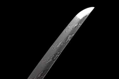 “Verdant” Anime Style Katana - Forged from 304 Stainless Steel, Lacquered Wood Sheath, 71cm Blade, Perfect for Cosplay & Display