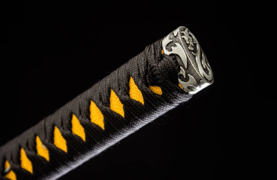 Xiao Zhu Samurai Movie Sword, High Manganese Steel Katana, 73cm Blade & 1.30kg Weight, Lacquered Wood Scabbard for Collection