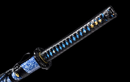 Dream Dragon Movie Katana, Forged from High Carbon Steel, 103cm Overall & 1.1kg Net Weight, Lacquered Wood Sheath, Well-Balanced
