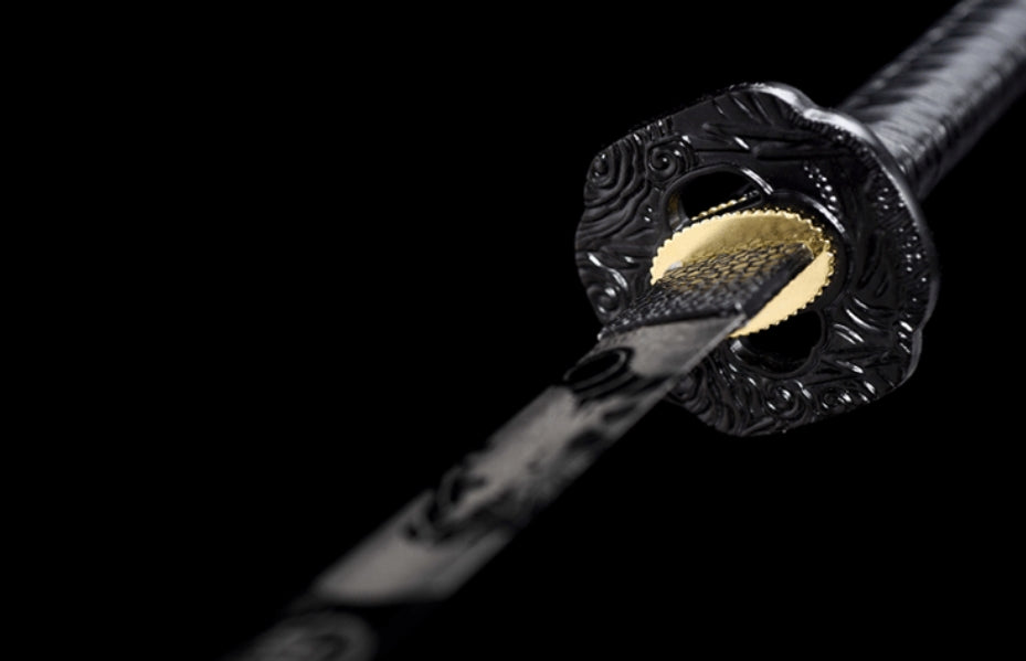 Dream Dragon Movie Katana, Forged from High Carbon Steel, 103cm Overall & 1.1kg Net Weight, Lacquered Wood Sheath, Well-Balanced