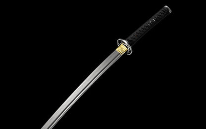 Dragon You Onikiri Movie Katana, Forged from High Manganese Steel, 70cm Blade with 0.75cm Thickness, Lacquered Wood Saya, 1.3kg Net Weight