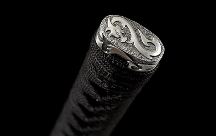 Dragon You Onikiri Movie Katana, Forged from High Manganese Steel, 70cm Blade with 0.75cm Thickness, Lacquered Wood Saya, 1.3kg Net Weight