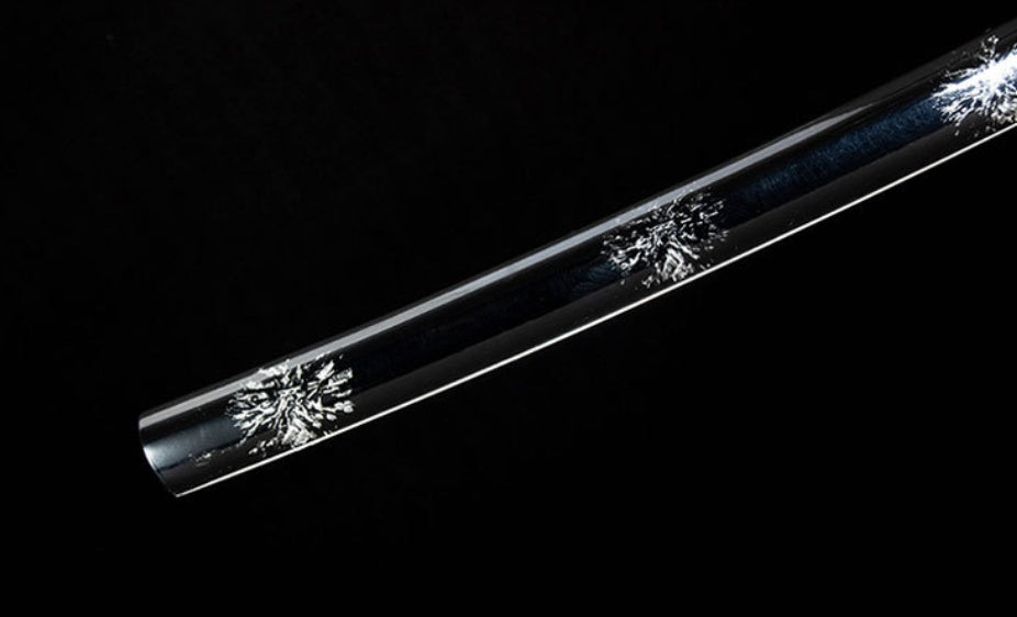 Feng Mo Samurai Movie Sword, 103cm Overall with 73cm Blade, High Manganese Steel & Lacquered Wood Sheath, 1.30kg Display Piece