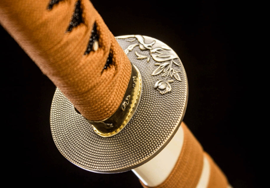 Tang Lion Samurai Movie Sword, Forged High Manganese Steel, 73cm Blade & 0.7cm Thick, Lacquered Wood Sheath, 1.25kg Net Weight