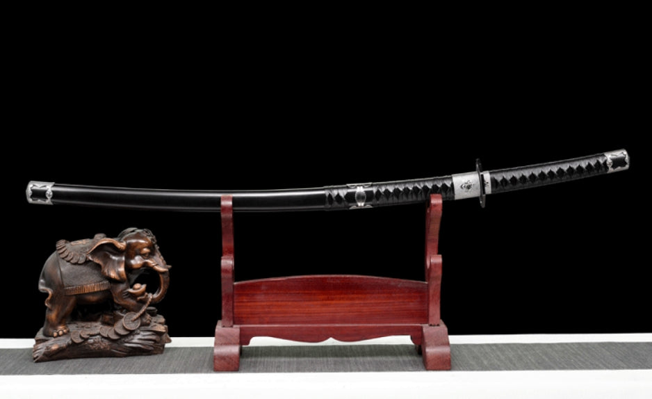 Wind Shadow Dual Swords - Japanese Long & Short Katana Set (100cm & 75cm), Movie Prop Style Twin Blades for Collection & Display,Hand-forged katana