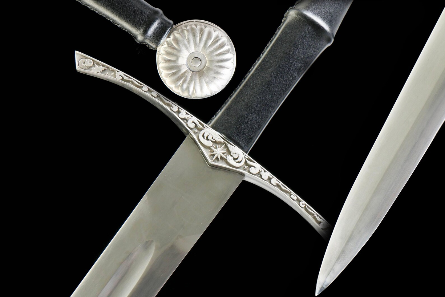 Hand-and-a-Half Style Katana – 1060 Carbon Steel Blade, Solid Wood Scabbard, Genuine Leather Handle