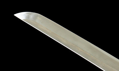 2025 NEW "Ocean Shadow" Hand-Forged Katana Sword - T10 Clay-Tempered Hamon/Japanese Gold Foil Lacquer Sheath - Copper Fittings with Gold & Silver Inlay - Oil-Quenched & Tempered (40.5" Overall) No.2450Battle-ready katana