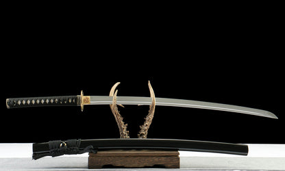 Yowatari Katana 430 - Oil Quenched 1065 Steel with Moonlight Hamon,Battle-ready katana