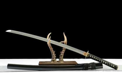 Yowatari Katana 430 - Oil Quenched 1065 Steel with Moonlight Hamon,Battle-ready katana