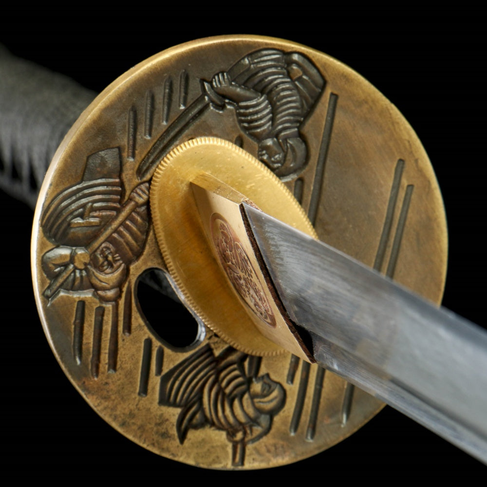 Yowatari Katana 430 - Oil Quenched 1065 Steel with Moonlight Hamon,Battle-ready katana