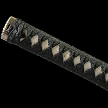 Yowatari Katana 430 - Oil Quenched 1065 Steel with Moonlight Hamon,Battle-ready katana