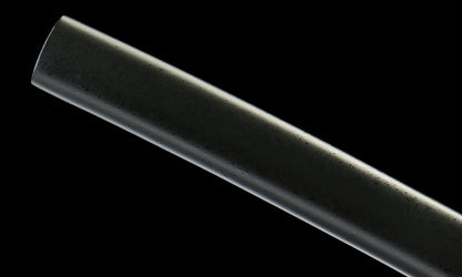 "Abyssal Peacock" T10 Hamon Katana - 28.3" Shadow Blade | Forged Iron Fittings with Obsidian Lacquered Saya | No.670Hand-forged katana