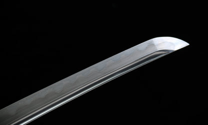 Hand-Forged "Luminous Star" Katana - 28.3" Laminated Steel Blade | Iron Mounts & Cedar Saya | No.2810Hand-forged katana