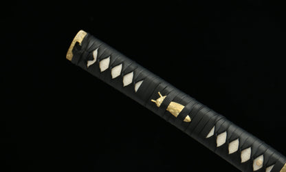 Hand-Forged "Luminous Star" Katana - 28.3" Laminated Steel Blade | Iron Mounts & Cedar Saya | No.2810Hand-forged katana
