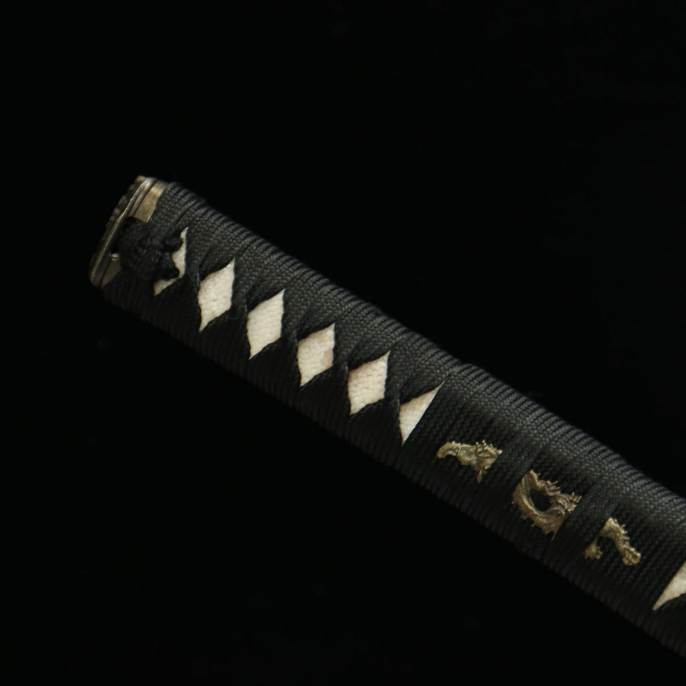 ‌Samurai Sword Series 750 - 0.7cm Thick Clay-Tempered Blade, Blue Birch Wood Sheath - Martial Arts & Display,Battle-ready katana