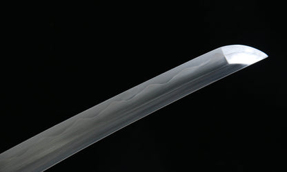 "Orchid Shadow Wakizashi" - 22" Hand-Forged Clay-Tempered Steel | Gilded Copper Fittings & Cedar Saya | No.3050Battle-ready katana