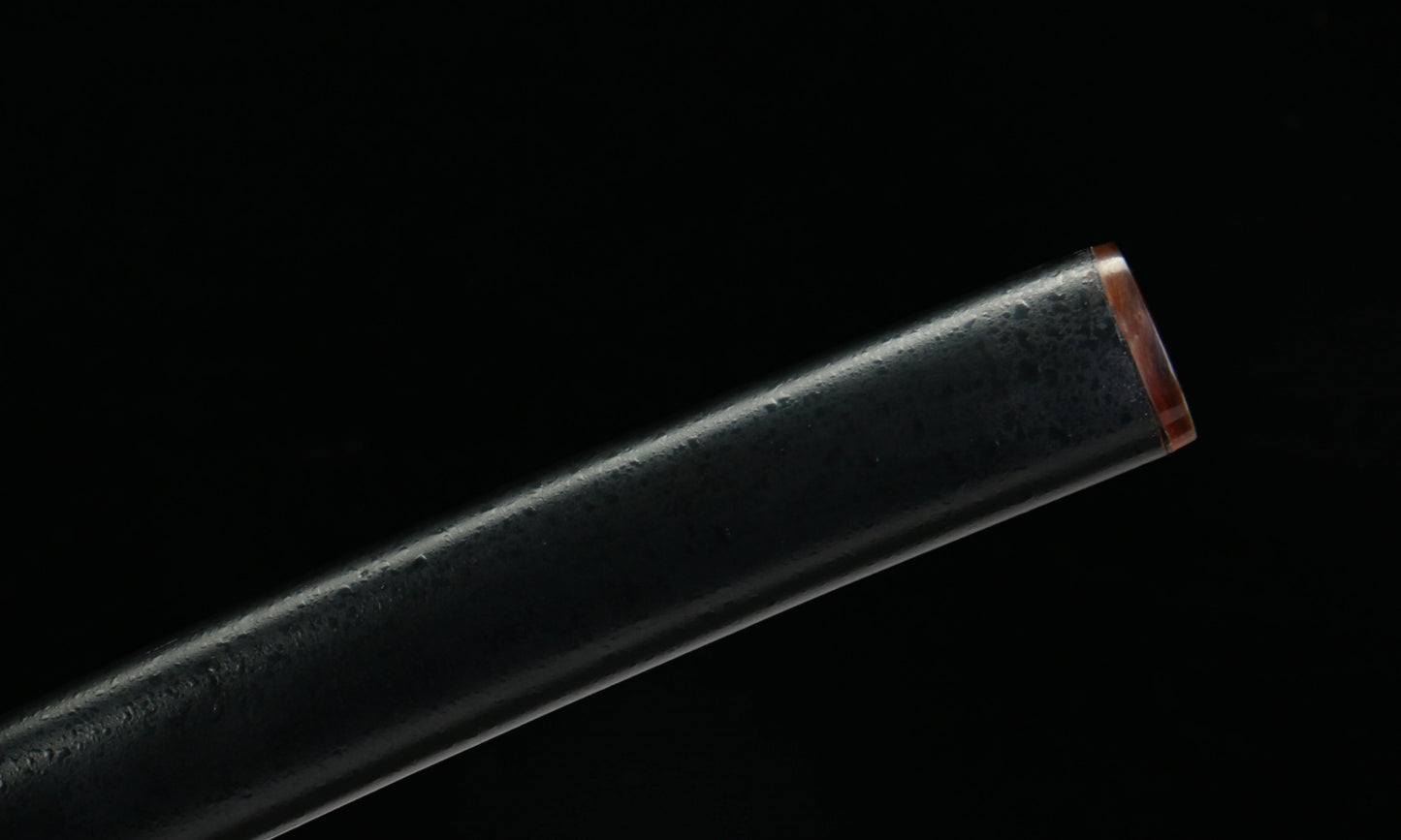 "Orchid Shadow Wakizashi" - 22" Hand-Forged Clay-Tempered Steel | Gilded Copper Fittings & Cedar Saya | No.3050Battle-ready katana