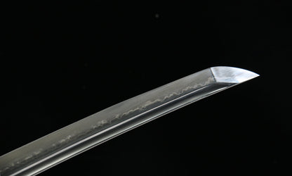 "Golden Scale" Hand-Forged Katana - 22" Clay-Tempered Blade | Gold/Silver Fittings & Mother-of-Pearl Saya | No.3850Hand-forged katana