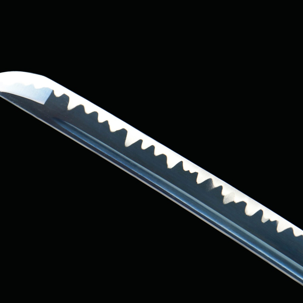 Sandai Kitetsu Replica - Anime Style Collection Sword, 1045 Steel Oil-Quenched, Blue Bark Wood Sheath, 103cm Overall, Model 370,Battle-ready katana