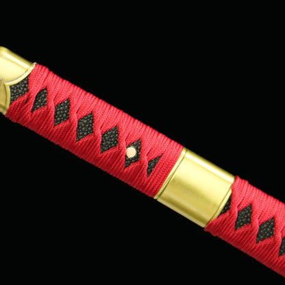 Sandai Kitetsu Replica - Anime Style Collection Sword, 1045 Steel Oil-Quenched, Blue Bark Wood Sheath, 103cm Overall, Model 370,Battle-ready katana