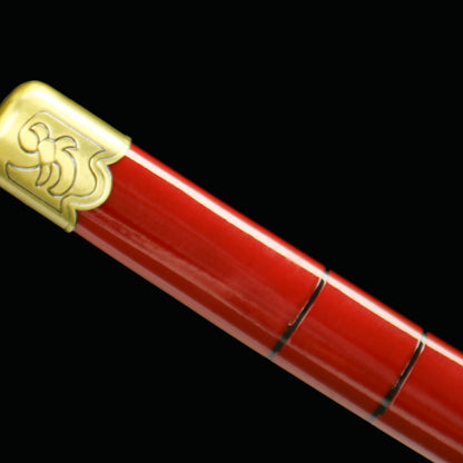 Sandai Kitetsu Replica - Anime Style Collection Sword, 1045 Steel Oil-Quenched, Blue Bark Wood Sheath, 103cm Overall, Model 370,Battle-ready katana