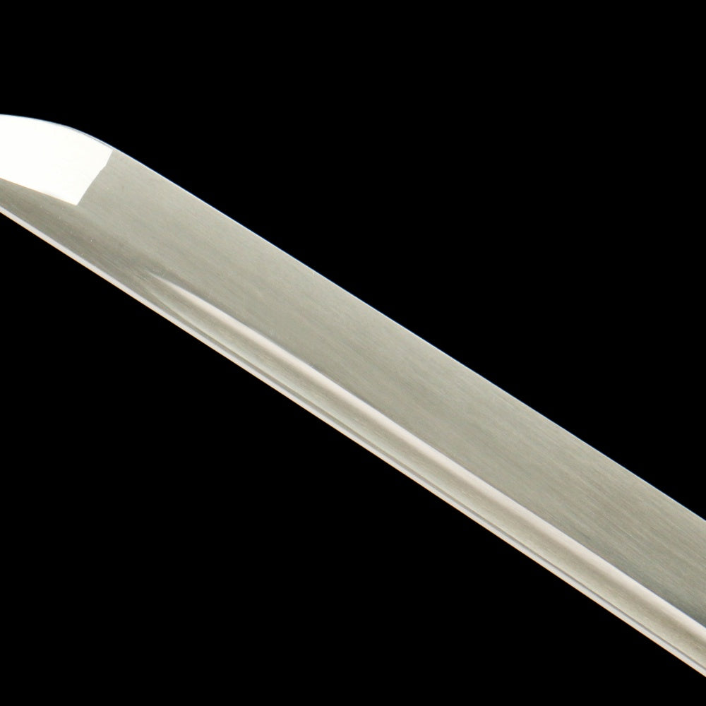 "Akiyama Crimson Harvest" Katana - 28.3" Autumn-Tempered 1065 Steel | Maple-Engraved Zinc Alloy | Wabi-Sabi Blue Bark Saya | 40.5" Seasonal Art Collection,Battle-ready katana