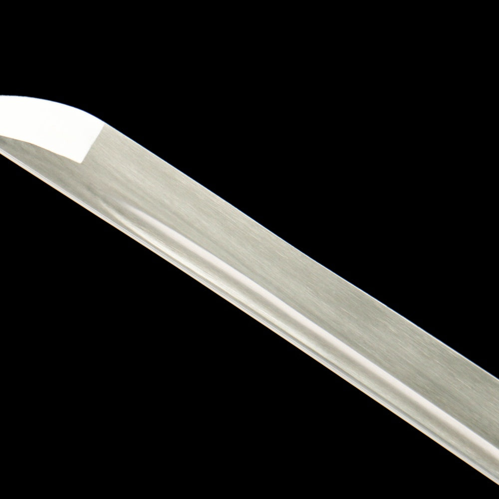 "Byakko Roaring Tiger" Katana - 28.3" Divine Beast 1065 Steel | Frosted Zinc Fittings | Winter Blue Bark Saya | Four Guardians Collection,Battle-ready katana