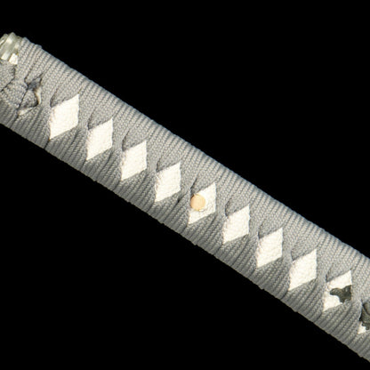 "Byakko Roaring Tiger" Katana - 28.3" Divine Beast 1065 Steel | Frosted Zinc Fittings | Winter Blue Bark Saya | Four Guardians Collection,Battle-ready katana