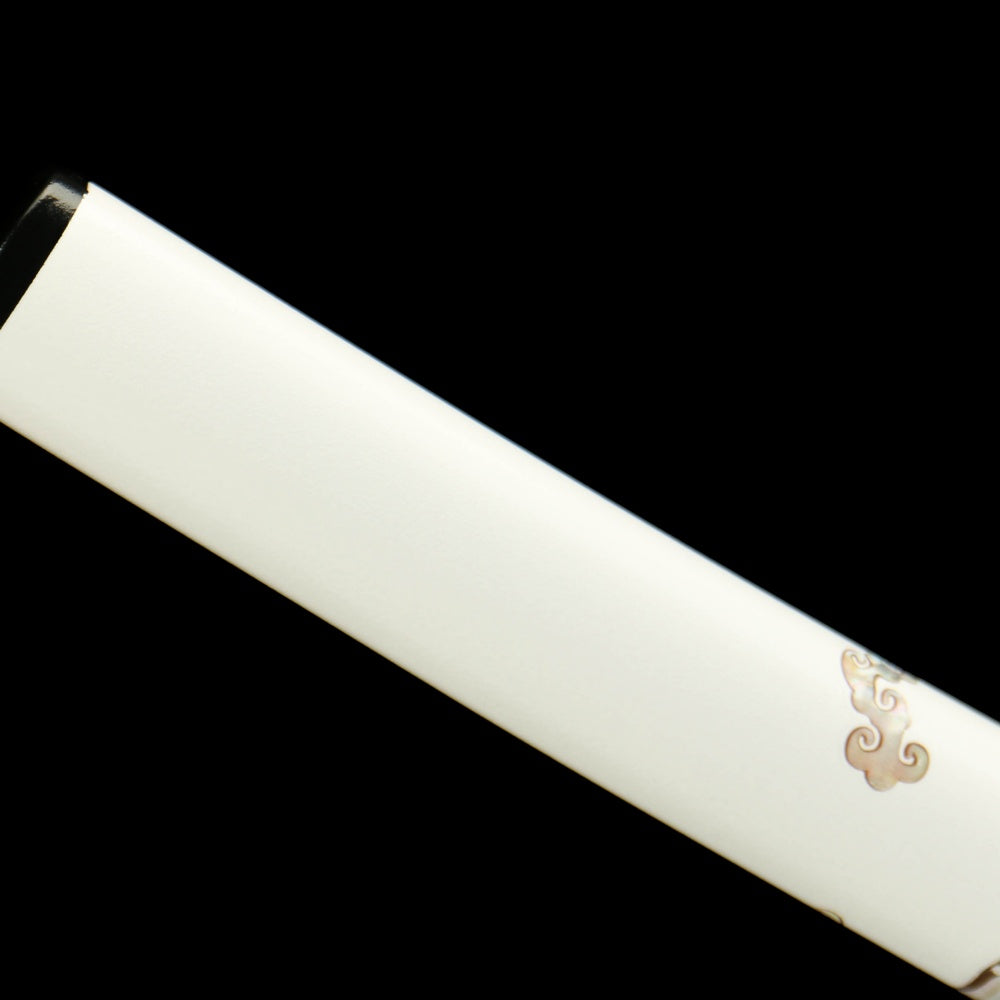 "Byakko Roaring Tiger" Katana - 28.3" Divine Beast 1065 Steel | Frosted Zinc Fittings | Winter Blue Bark Saya | Four Guardians Collection,Battle-ready katana