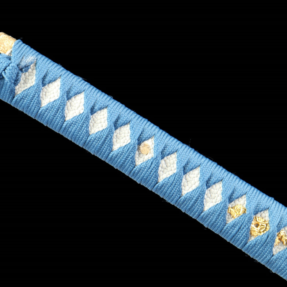 "Cosmic Anvil" Damascus Katana - 28.3" Twist Core Steel | Patina Copper Fittings | Celestial Wood Saya | Limited Edition Art Sword,Functional samurai sword