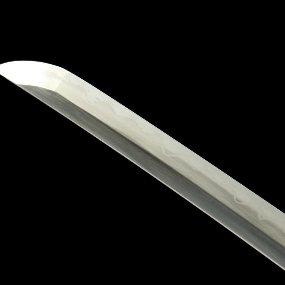 "Celestial Forge" Traditional Katana - 28.3" Tamahagane Steel | Copper Cloud Fittings | Partial Rayskin Saya | Master Smith's Legacy,Functional samurai sword