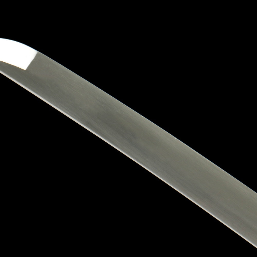 "Argent Edge" Katana - 28.3" 1065 Carbon Steel | Frost Textured Fittings | Minimalist Saya | Essential Samurai Sword,Functional samurai sword