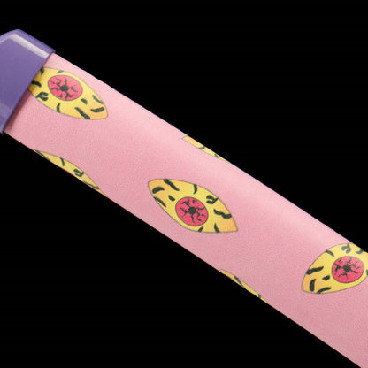 Demon Slayer Kokushibo Katana - Official Style Nichirin Sword, Six-Sided Polish, Blue-Painted Wood Sheath, 58HRC for Cosplay & Display,Battle-ready katana