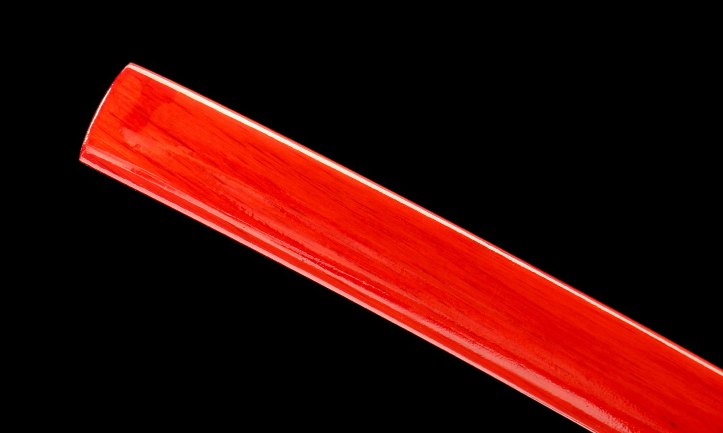 "Blood Eclipse" Katana - 28.3" 65Mn Battle Steel | Solar Tsuba Fittings | Inferno No.370,Functional samurai sword