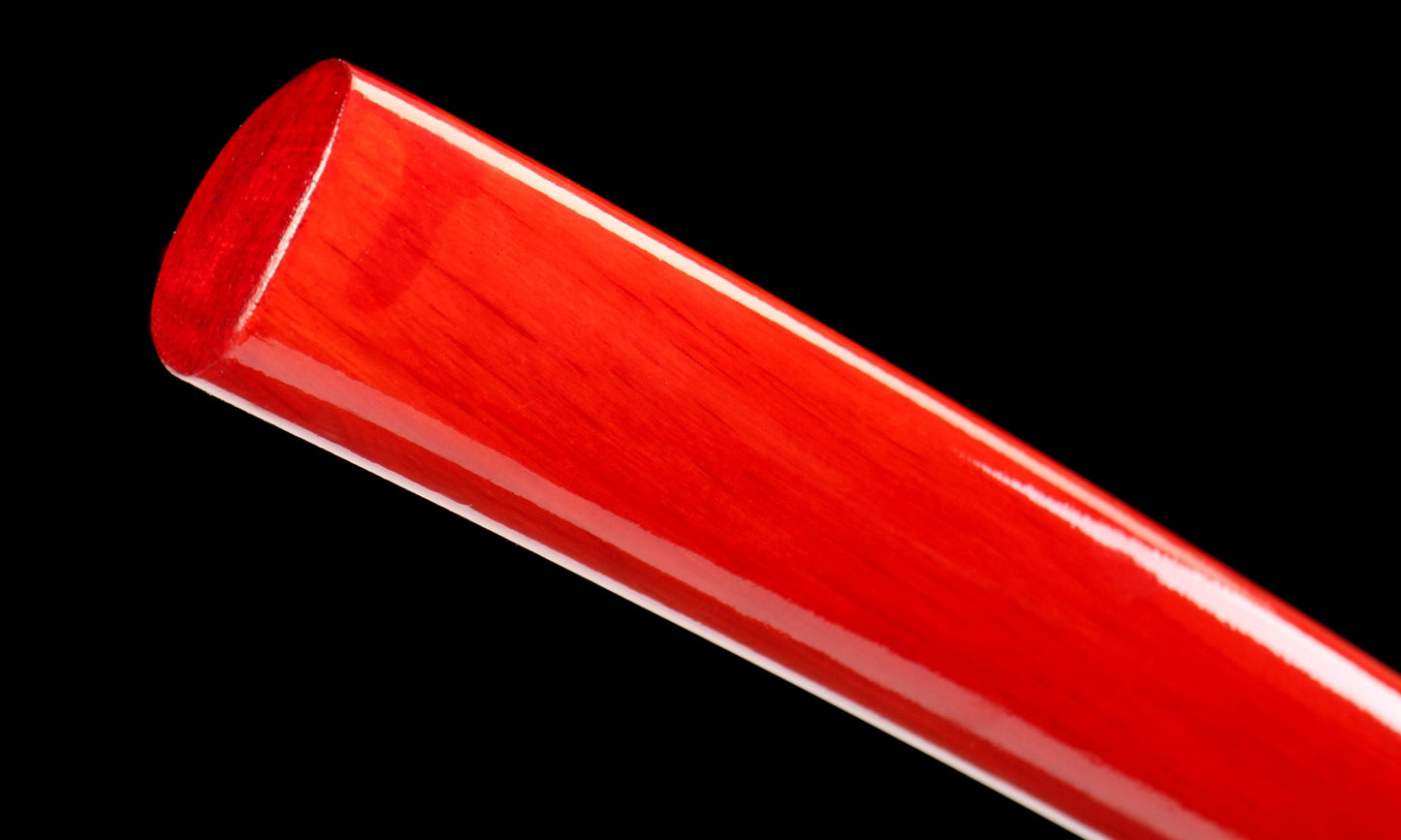 "Blood Eclipse" Katana - 28.3" 65Mn Battle Steel | Solar Tsuba Fittings | Inferno No.370,Functional samurai sword