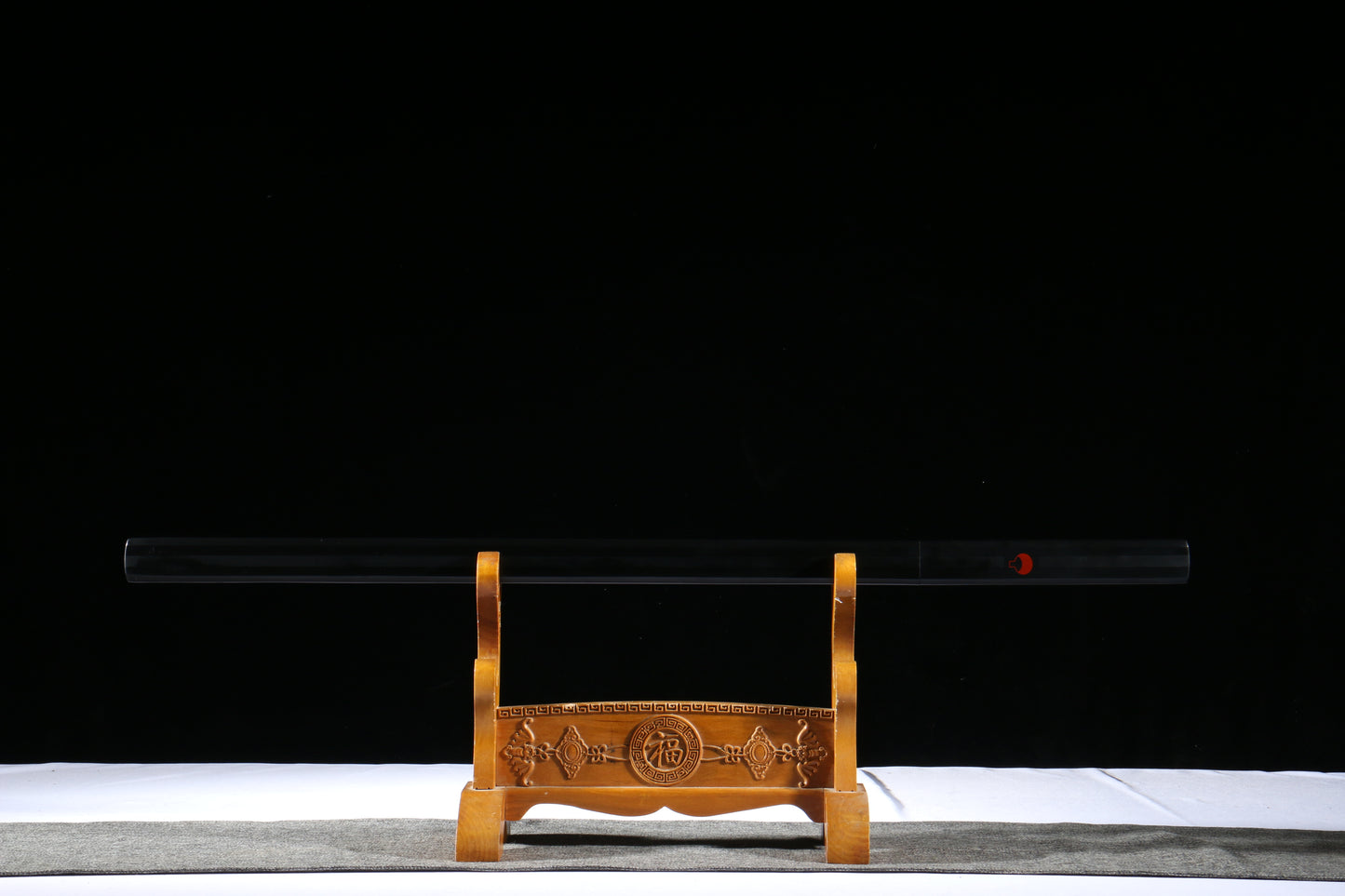 Naruto Style Black Kusanagi, 103cm & 1.2kg Lightweight, 1045 Steel Construction with Black Finish, Anime Prop for Display & Fans,Hand-forged katana