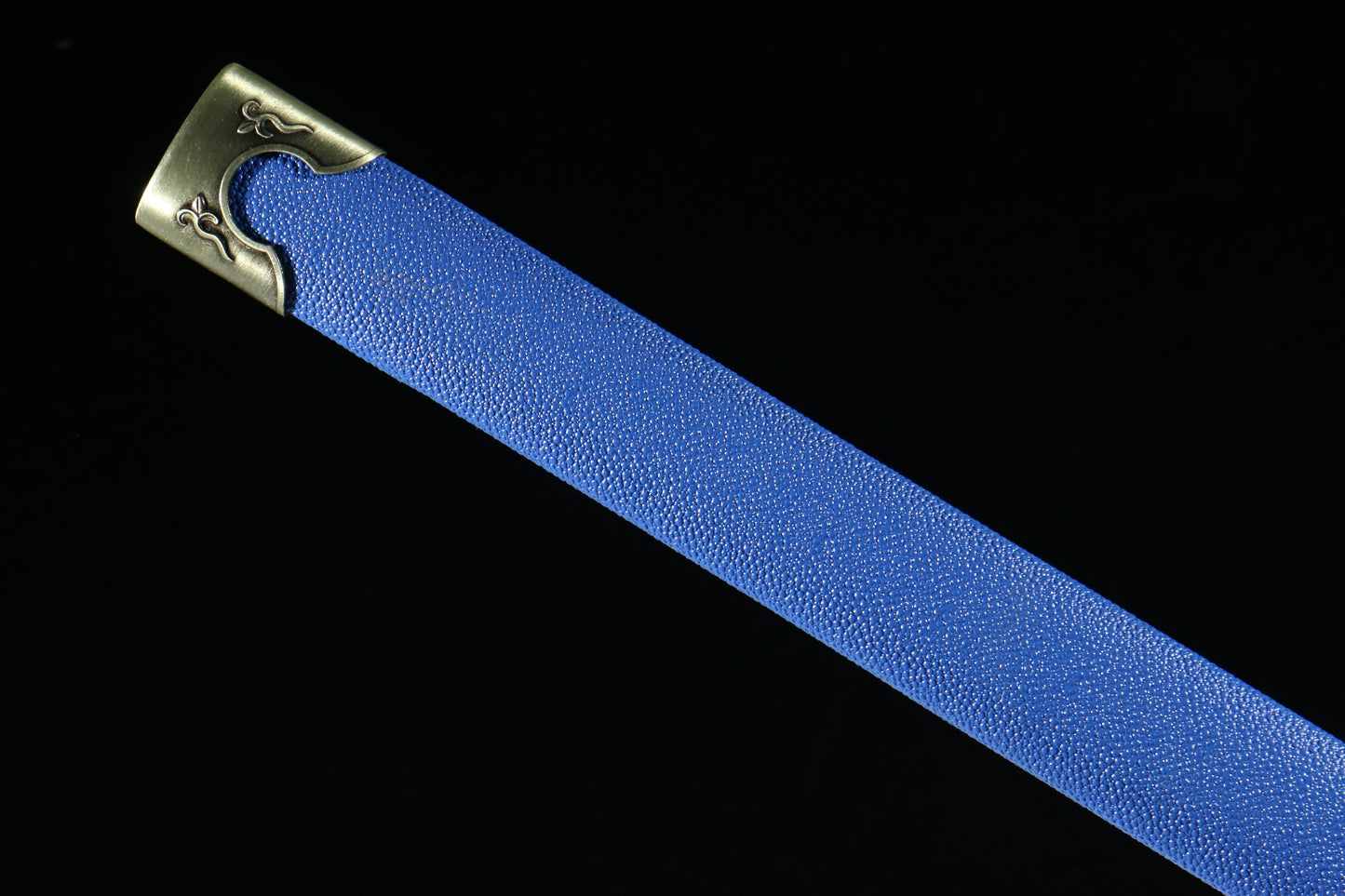 “Ling Long” Tang Dao, 103cm Pattern Welded Steel Blade, 58HRC, Hand-Polished, Leather-Covered Scabbard, for Collection & Martial Arts Appreciation,Hand-forged katana