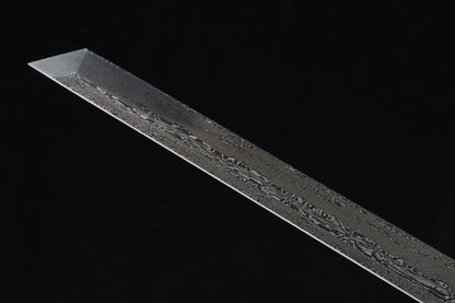 Bai Yue Kui Tang Dao from “Ling Long” - High-End Damascus Steel Prop, Meticulously Crafted, Model 570, Anime & Game Collectible,Hand-forged katana