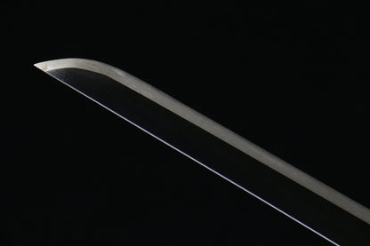 Naruto Style Shira Kusanagi Sword, 103cm 1045 Carbon Steel Blade with Black Oxide & Painted Wood Sheath, Officially Inspired Anime Replica,Hand-forged katana