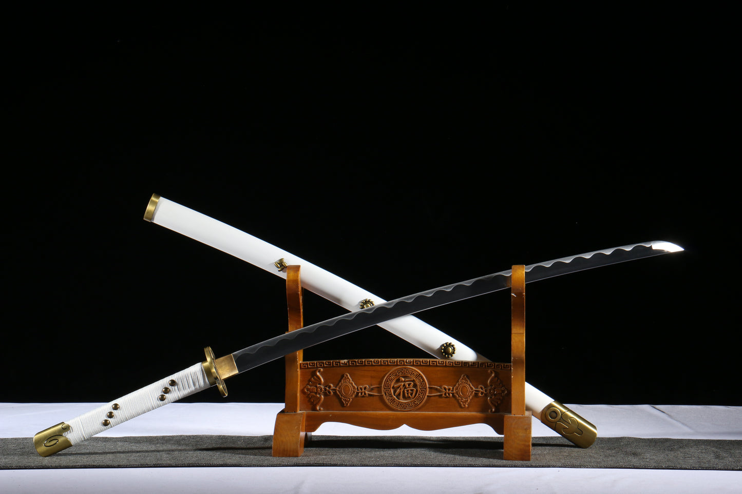 One Piece Tenmurasame Replica, 72cm 58HRC Blade, 1.2kg Lightweight, Six-Sided Polish with Special Finish, Anime Prop & Functional Display,Hand-forged katana