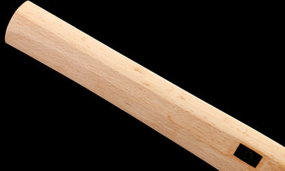 "Silent Engraving" T10 Clay-Tempered Katana - 28.7" Hand-Polished Blade | Full Beech Wood Saya | Horn Koiguchi & Sukashi Tsuba | No.2610Hand-forged katana