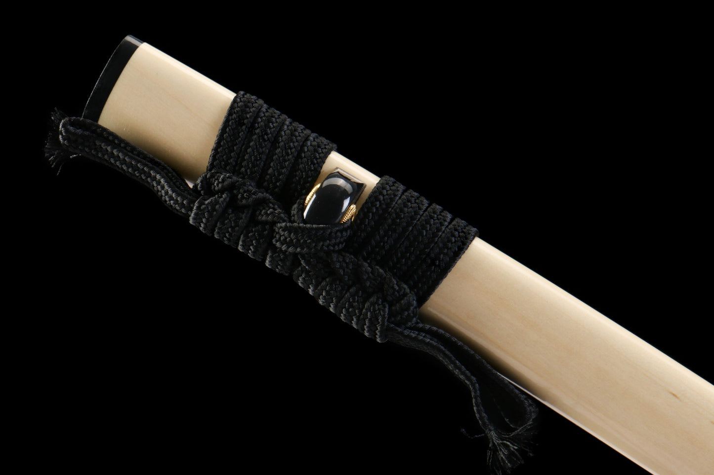 Tranquil Radiance 26-inch Katana with Wooden Dragon Carving | 1060 Steel Precision Tempering | Genuine Ray Skin Handle & Alpine Hardwood Sheath | Collector's Hand-Forged Sword,Functional samurai sword